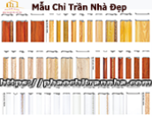 MẪU CHỈ TRẦN NHÀ ĐẸP VÀ SANG TRỌNG TRONG TRANG TRÍ NỘI THẤT CAO CẤP