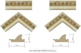MẪU PHÀO KHUNG TRANH 1054-4SILVER WHITE
