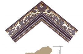 MẪU KHUNG TRANH 318 GOLD BROWN