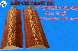 MẪU CHỈ TRANG TRÍ PC 410-002 HOA VĂN VÀNG