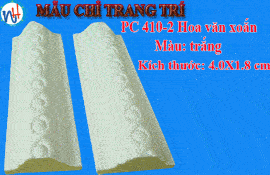 MẪU CHỈ TRANG TRÍ PC 410-2 HOA VĂN XOẮN