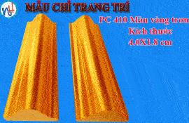 MẪU CHỈ TRANG TRÍ PC 410 VÀNG TRƠN